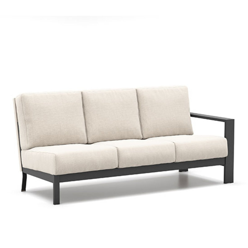 Blair Left Arm Sofa With Slip Cover, Solve Linen, Onyx