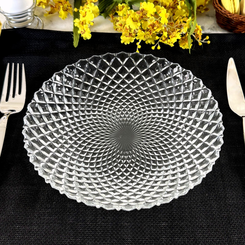 Assiette à soupe en verre Lytia