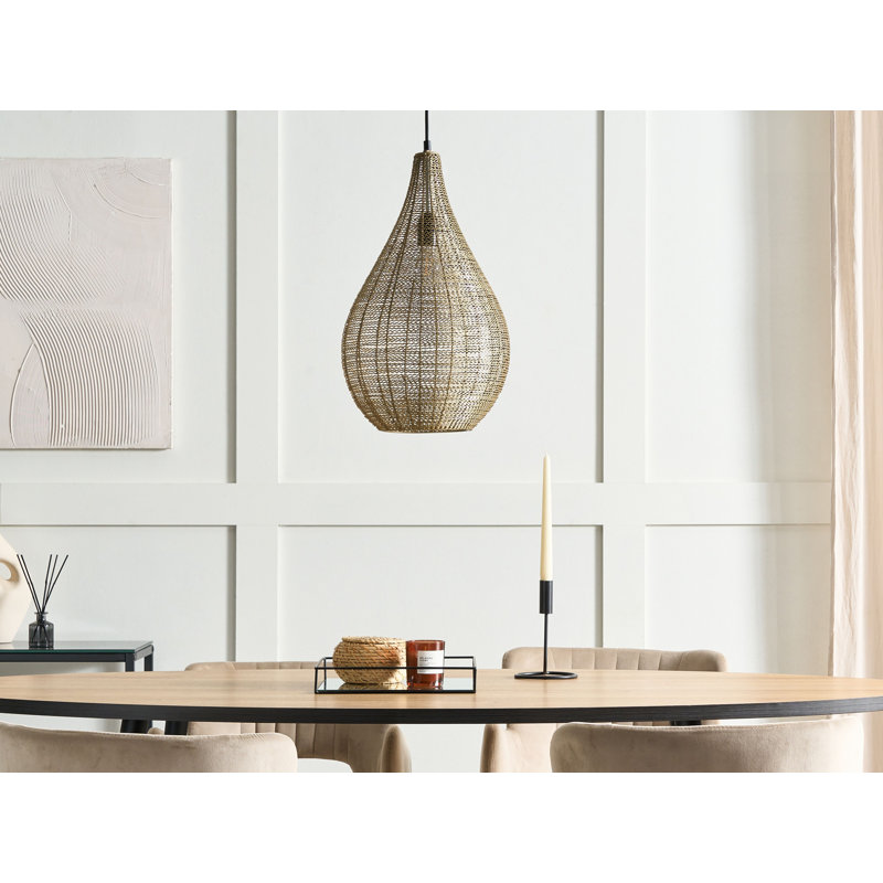 Bruggeman 1 - Light Brass Teardrop Pendant