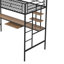 Lit mezzanine simple avec bureau Rumum par Mason & Marbles
