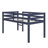 Twin Elevated Loft Bed With Ladder And Strengthened Slat Bed Base-1774588875