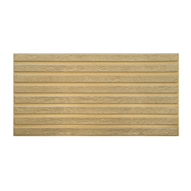 Panneau mural 3D en faux bois 38,2 po x 19,7 po Falkirk Retro 3D VI (paquet de 10), Doré