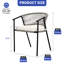 Chaise de patio avec coussin Tamere