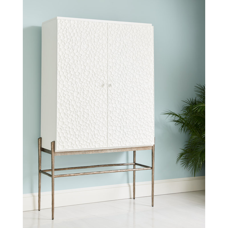 Water Solid Wood Bar Cabinet