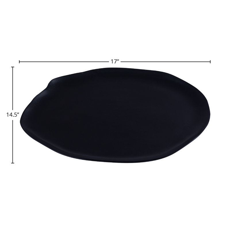 Mapleton Aluminum Accent Tray, Black