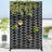 6 ft. H x 4 ft. W Metal Privacy Screen Fence Panel Brick Pattern-55887650