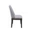 Madan Light Grey Linen & Grey Oak Finish Side Chair (Set Of 2)