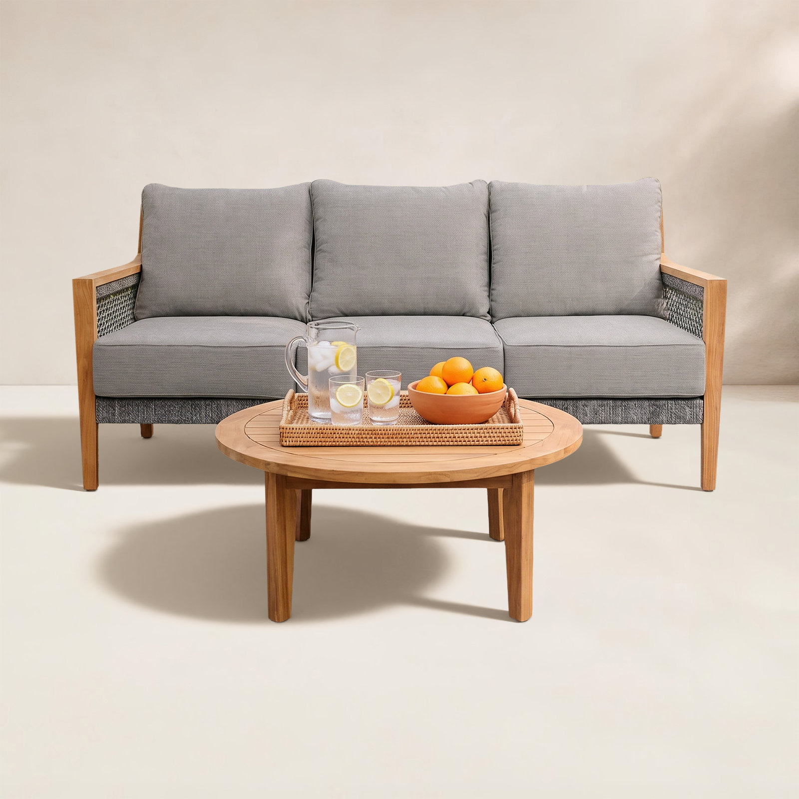 Chauncie 5-Person Patio Seating Group, Beige