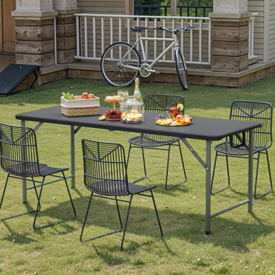 Heavy Duty Rectangular Outdoor Folding Table