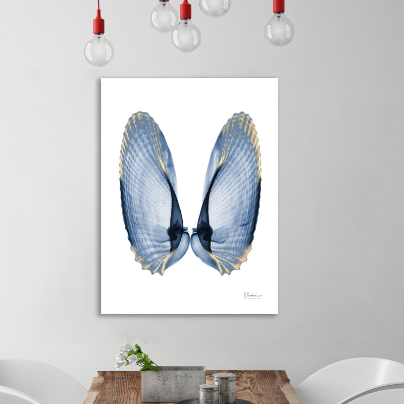 Golden Crusted Angel Wings - Wrapped Canvas Print, 102 cm H x 76 cm W