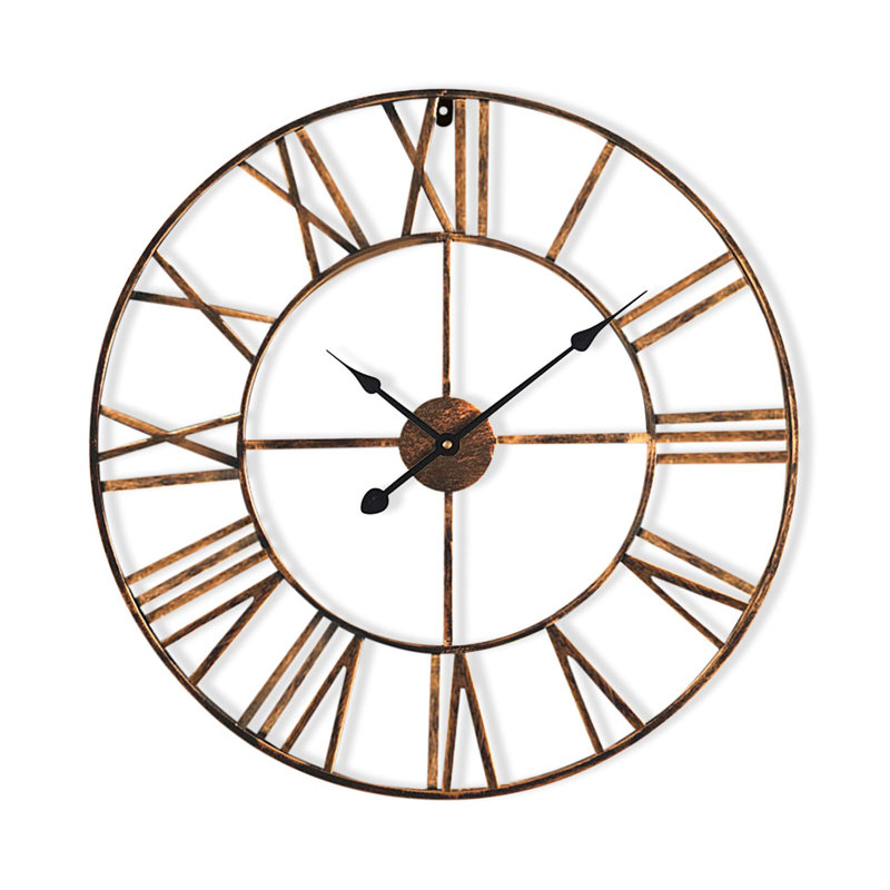 Queensway Wall Clock, Black, 60cm H x 60cm W x 3cm D