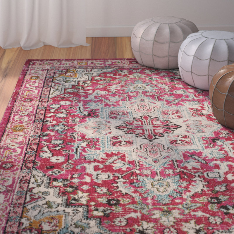 Monaco Performance Oriental Rug, Rectangle 6'7" x 9'2"