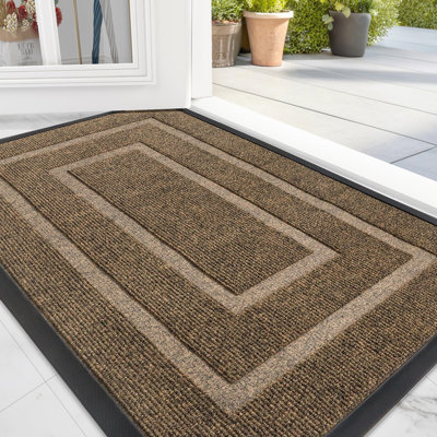 Clarance Non-Slip Geometric Doormat