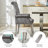 Upholstered Tufted Arm Dining Chairs-648702695