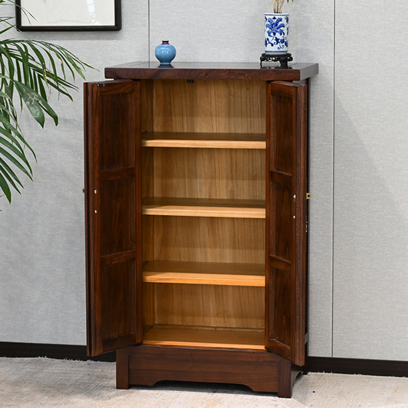 12 Pair Solid Wood Shoe Storage Cabinet