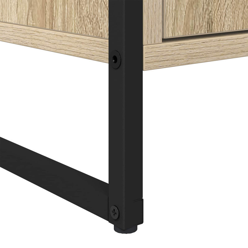 Vanity & Mirror Set, Light Wood