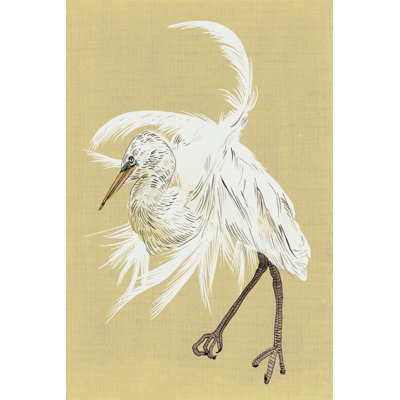 «Heron Plumage VI» par Melissa Wang - impression sur toile tendue