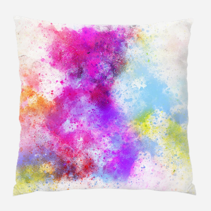 Melaney Throw Pillow, Microsuede, Indoor