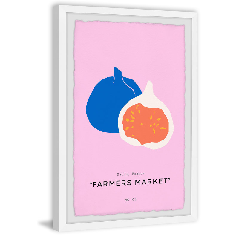 Farmers Market No 04 - Single Picture Frame Painting, 30cm H x 20cm W