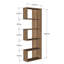 Bibliothèque moderne blanche, 5 tablettes, 20,5 po x 59,1 po x 59,1 po | 100% panneau de particules enduit de mélamine, épaisseur: 0,7 pouce | Solution de rangement élégante pour la maison et le bureau, design élégant pour n'importe quelle pièce