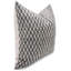 Coussin décoratif décoratif fait à la main en lin pur 12 "x 20", noir Fab Fabine