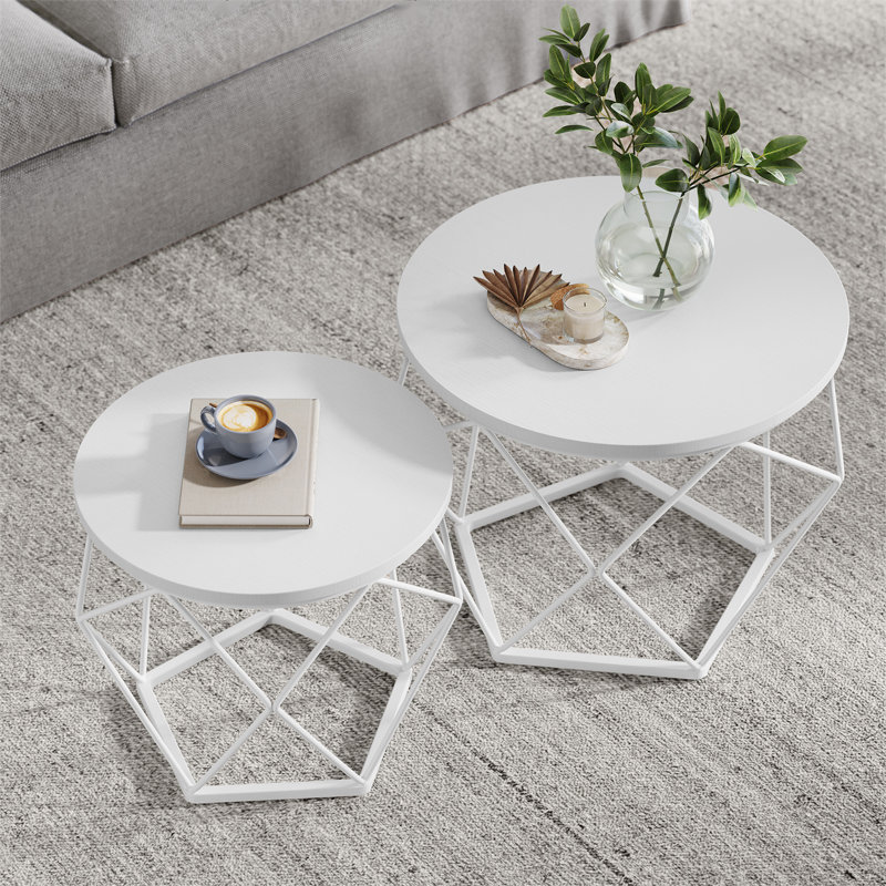 Apison Enclosed Coffee Table, White