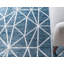 Tapis géométrique bleu / gris Jantsen-425023175