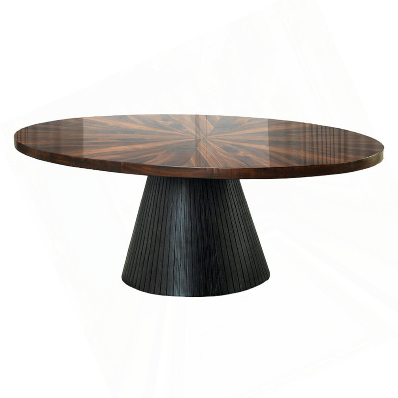Table basse ovale de style contemporain