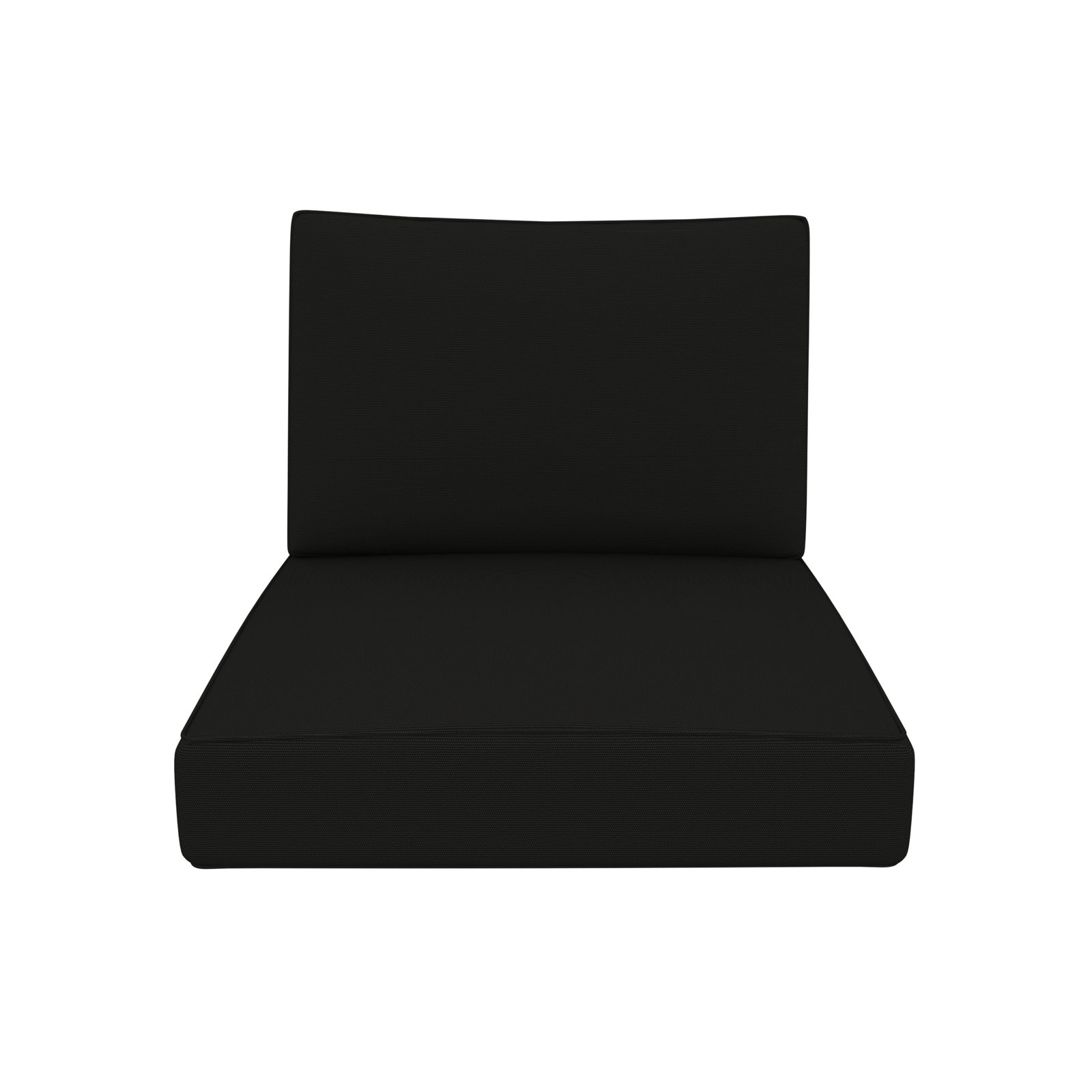 Lani 25" Sunbrella® Seat and Back Cushion, Canvas Black Sunbrella® Canvas