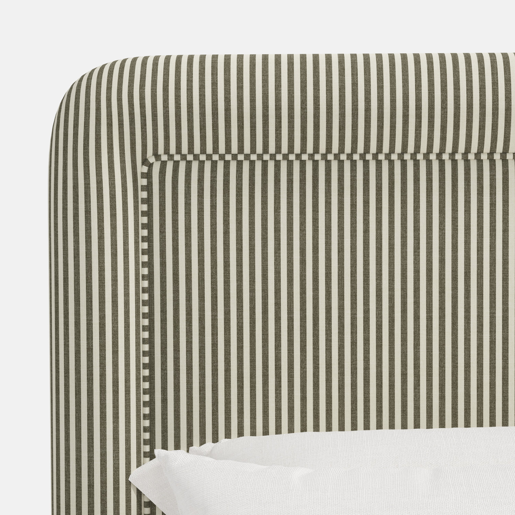 Stoffer Home x Cloth and Co. Marisa Bed, Jane Stripe Laurel, Full