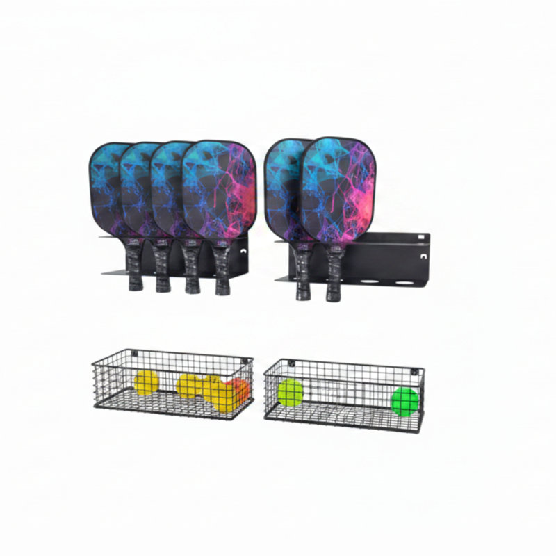 2-Piece Pickleball Paddel Holder Rack