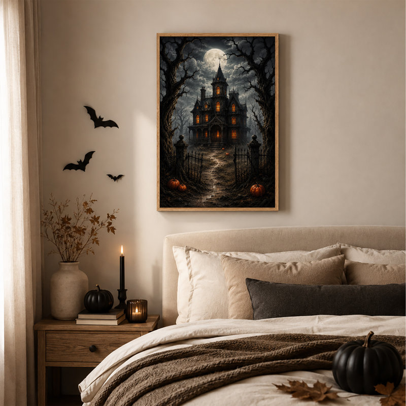 Art mural sur toile Halloween, H 36 po x l 24 po
