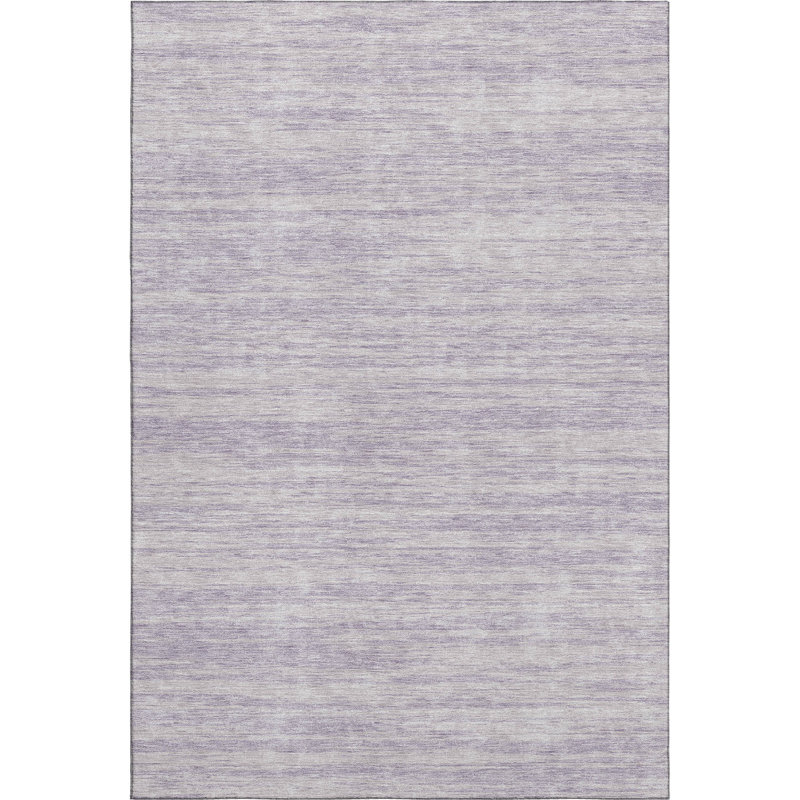 Premium Machine Washable Prisco Lavender Rug, Rectangle 8' x 10'