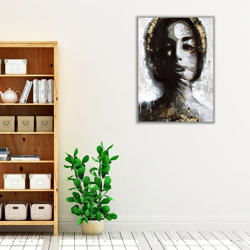 Golden Madonna - reproduction d'art sur toile, H 24 po x l 18 po