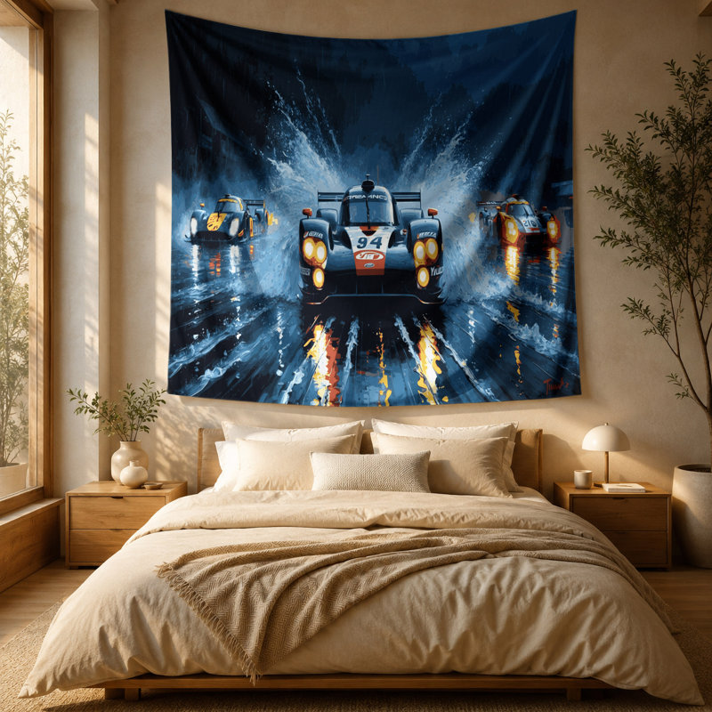 Tapisserie murale Sports Endurance Racing, 88 po x 104 po