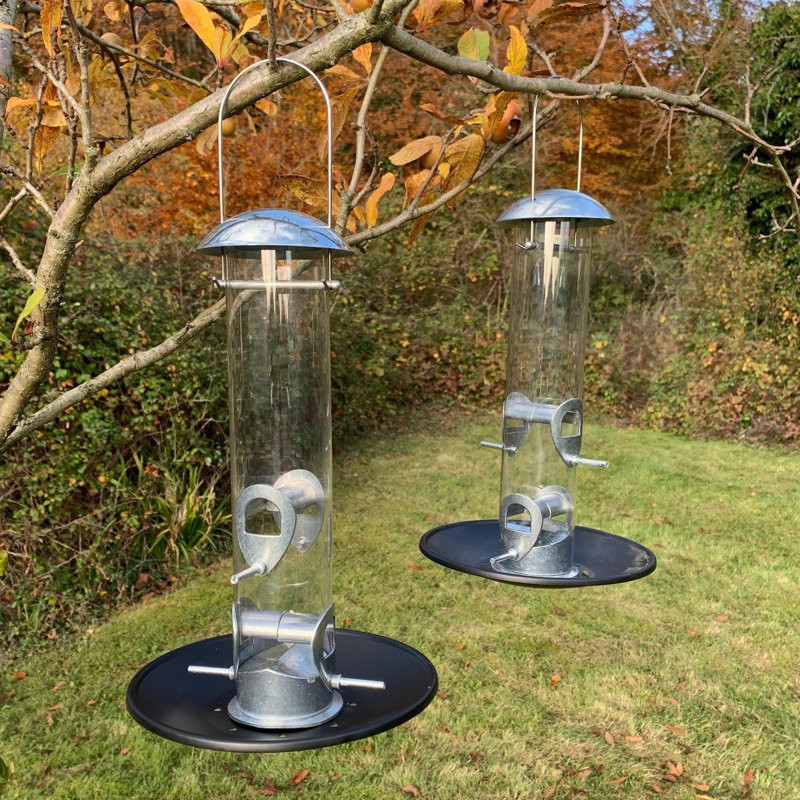 Fedna Metal Hanging Tube Bird Feeder