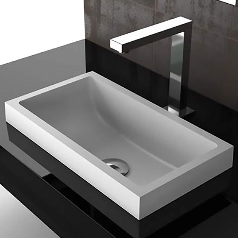 Vetro Freddo 17.4'' L Bathroom Sink, White