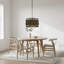 Luminaire suspendu tissé scandinave 3 lumières Amara