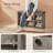 Shoe Bench With Cushion - Shoe Storage Bench With 6 Compartments And 3 Adjustable Shelves, Padded Entryway Bench For Bedroom, Closet, And Living Room, Greige