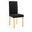 Biniam 46cm H Fabric Upholstered Side Chair in Black