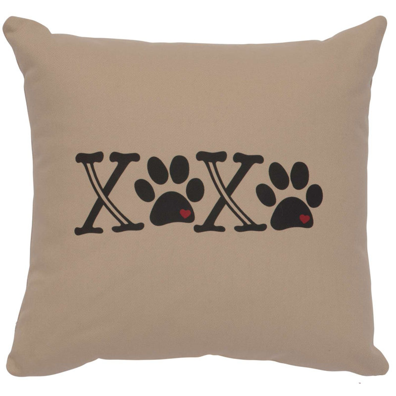 Coussin Wooded River Image - Xoxo - Coton albâtre, Albâtre