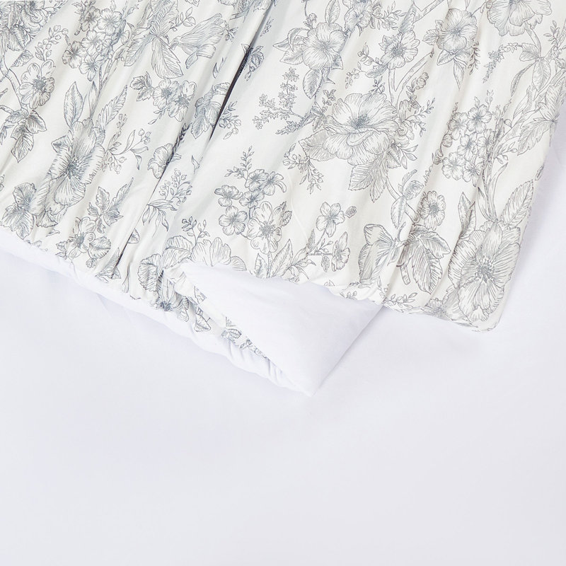 Ensemble d'édredon texturé Floral Toile, Édredon double / grand + 2 taies décoratives sta