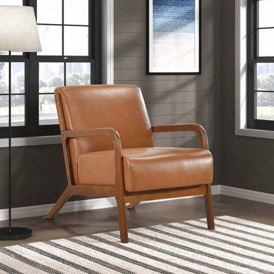 Fauteuil d'appoint en similicuir