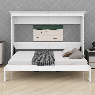 Lit escamotable peu encombrant se repliant à plat dans une armoire