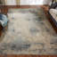 Tedesco Abstract Area Rug in Ivory/Blue-1961368900
