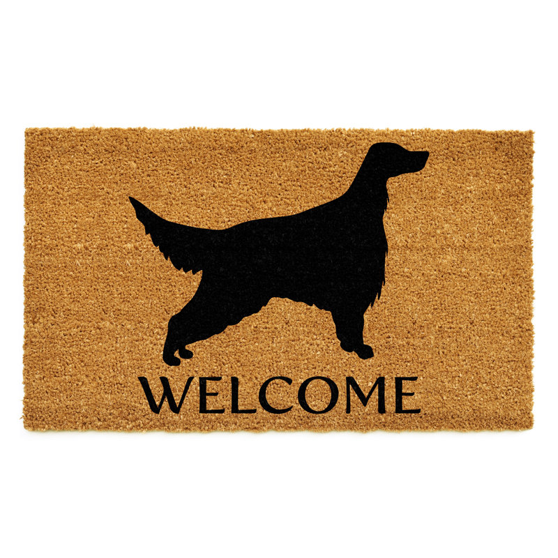 Tapis d'entrée antidérapant English Setter, l 24 po x L 36 po