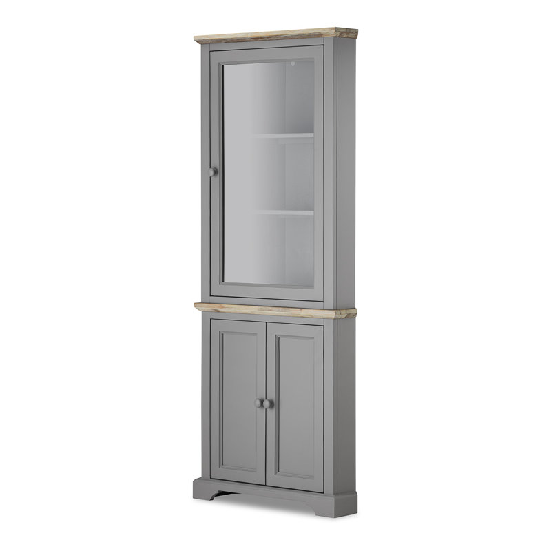 Teague Display Cabinet, Dove Grey