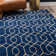 Glam Navy Blue Gold Area Rug