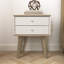 Table de chevet 2 tiroirs H 22 po Branquinha (ensemble de 2)-1723944675-1724667427