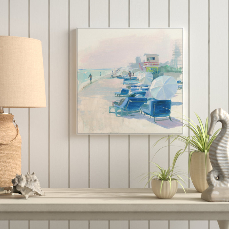 « beach détente »-impression, H 16 po x l 16 po x P 1,5 po, Toile tendue